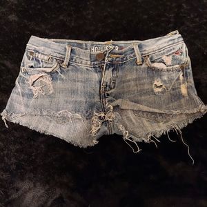 Hollister  Distressed jean shorts 0
